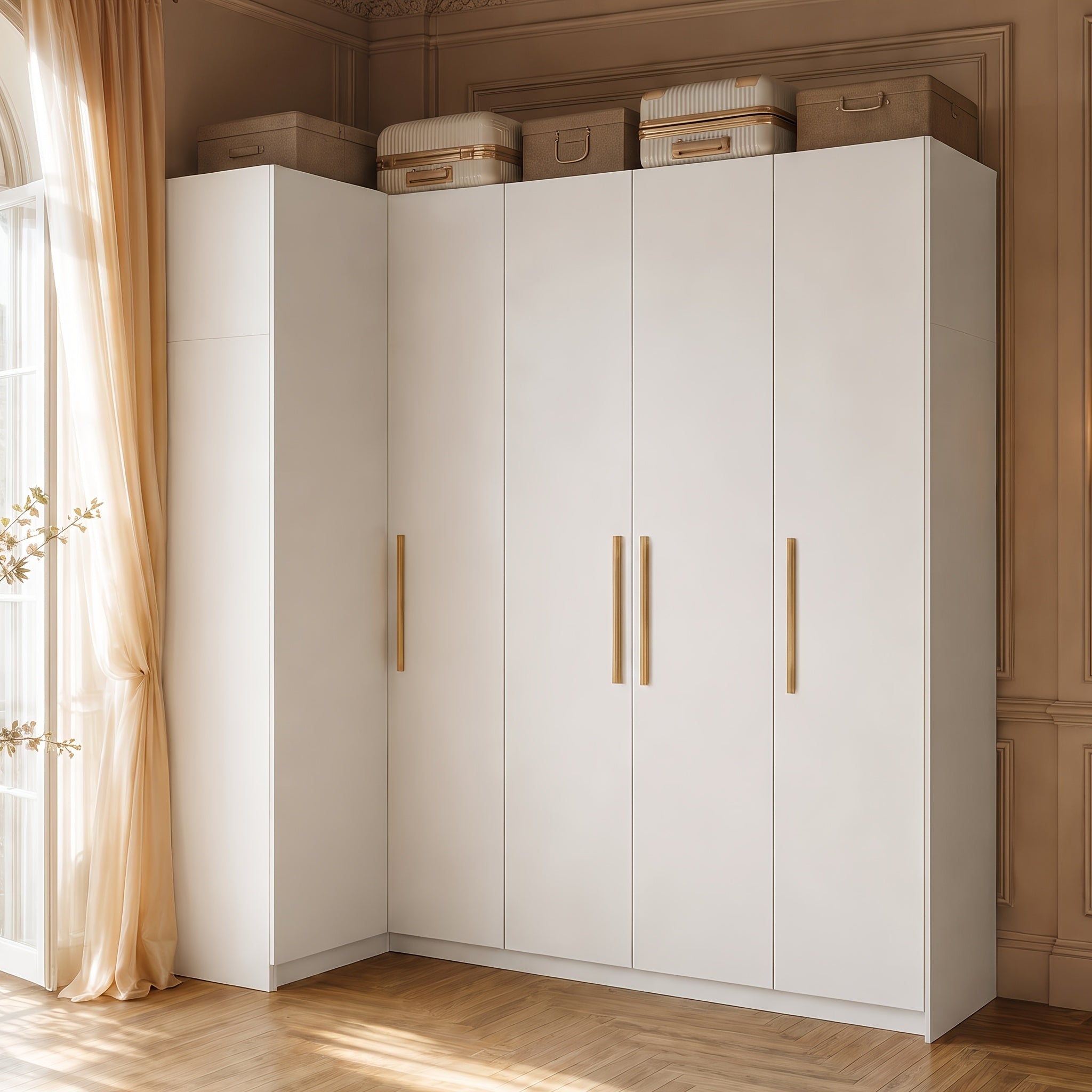 modern corner wardrobe   closet storage cabinet