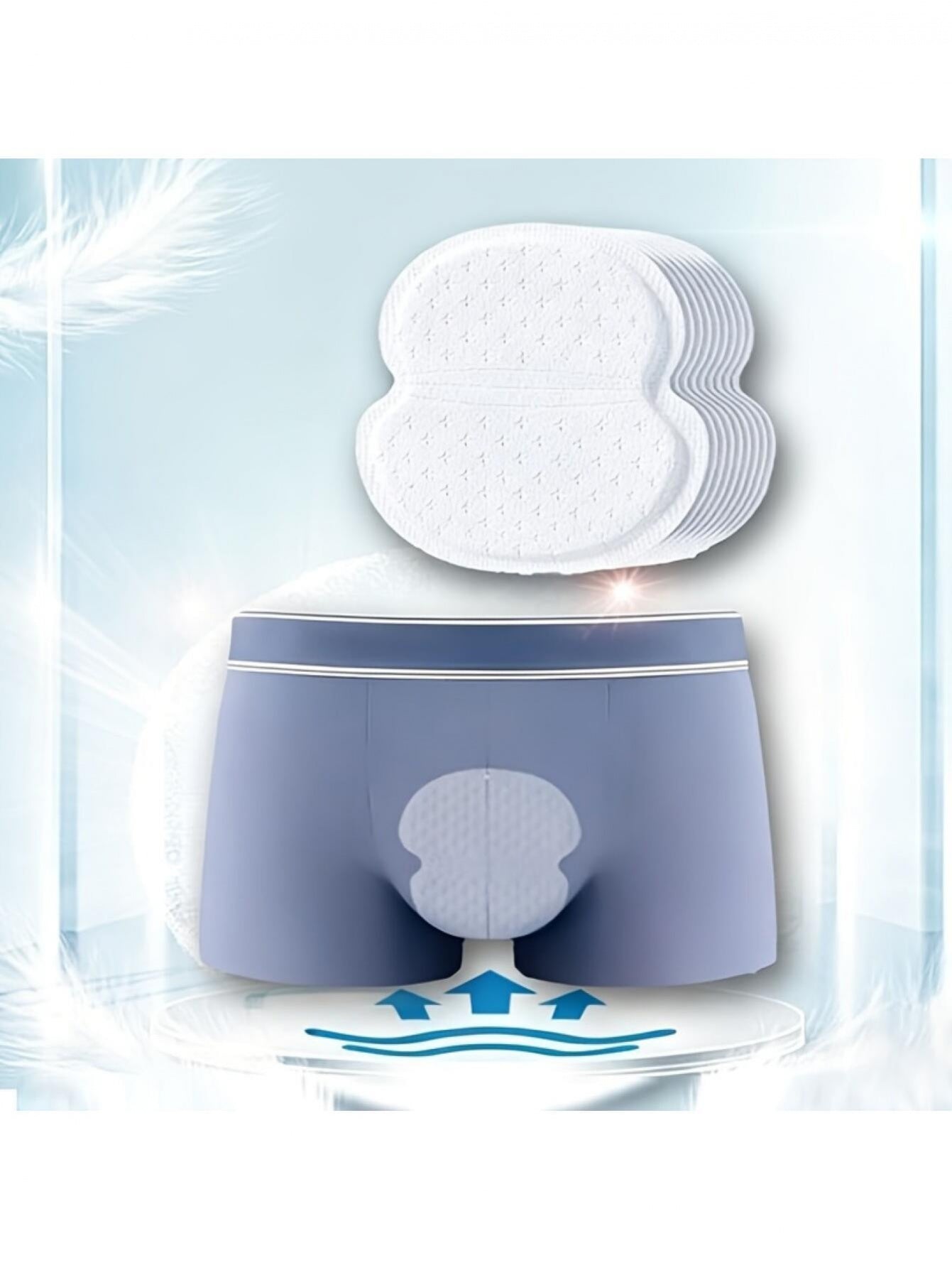 130pcs set 2 in 1 disposable underarm underwear sweat pads