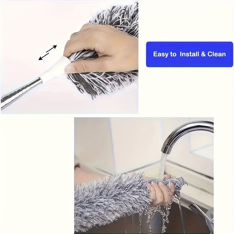 microfiber duster flexible head washable reusable ideal tall