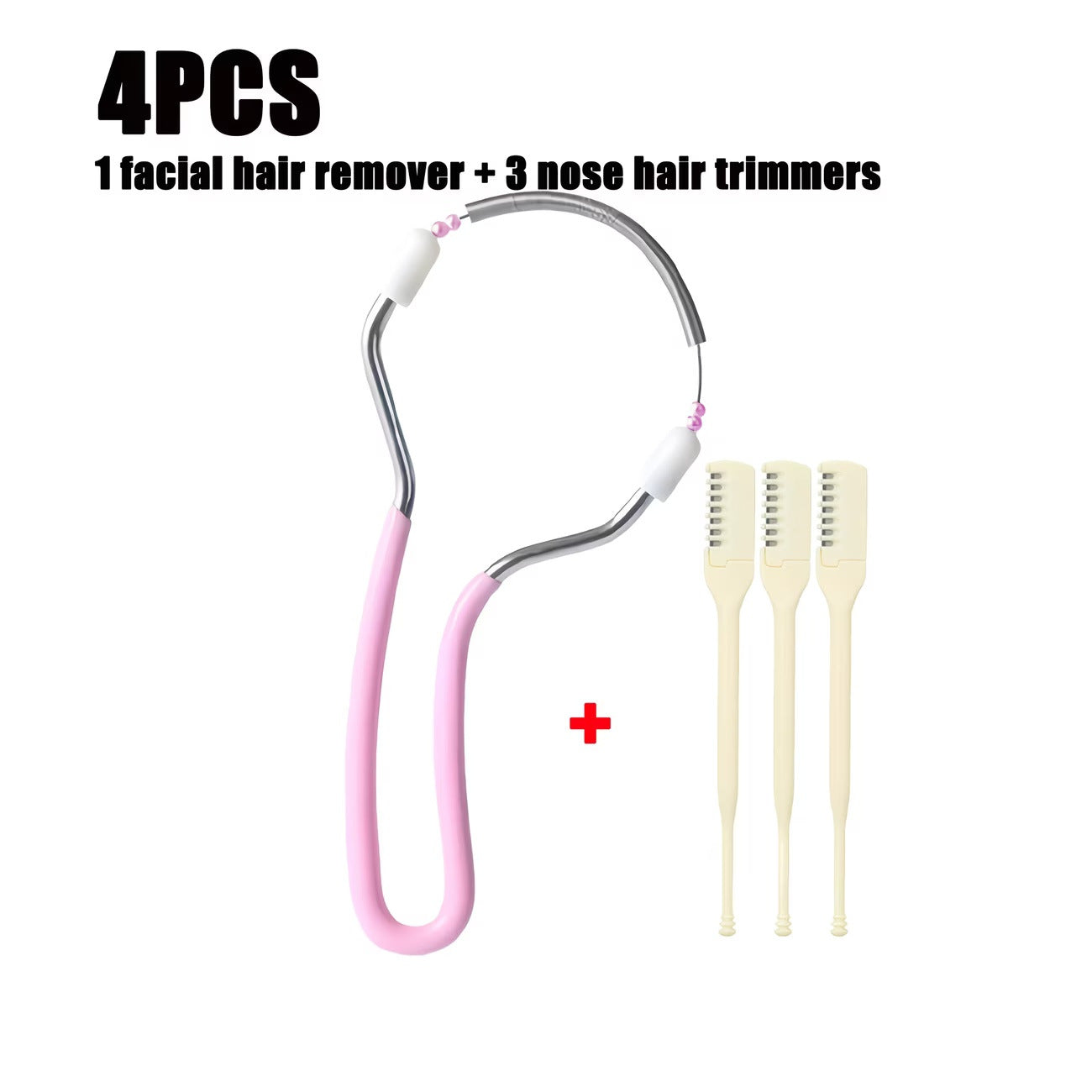4pcs facial hair remover set spring hair removal tool womens