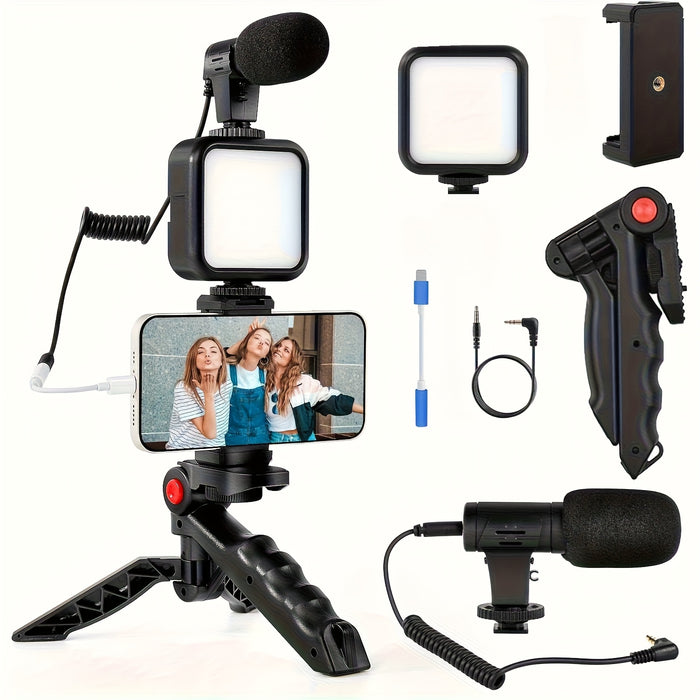 mobile vlog kit portable smartphone tripod