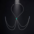 fashion heart tassel necklace niche premium   body