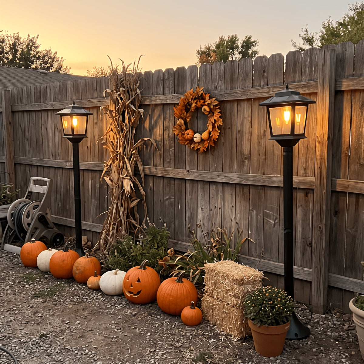 2 pack 63in solar lamp post lights outdoor post lights ip44