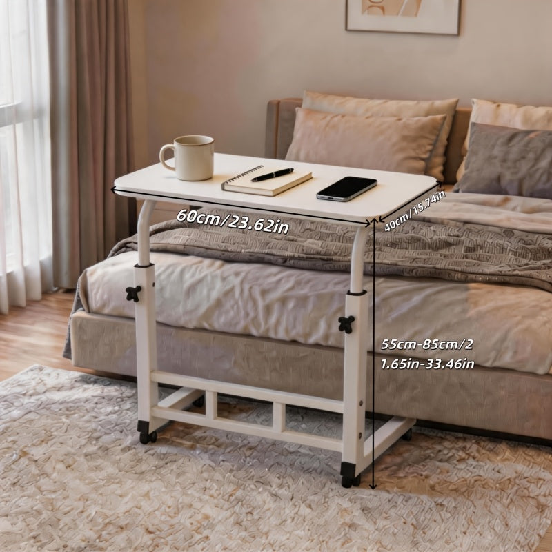 movable height adjustable bedside computer desk adjustable