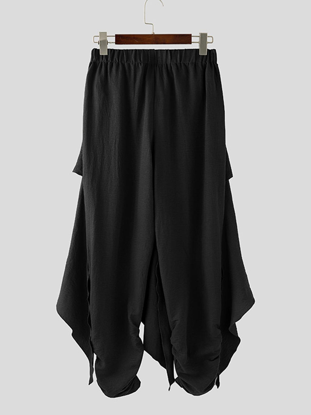 men   two piece trousers high waist lace solid