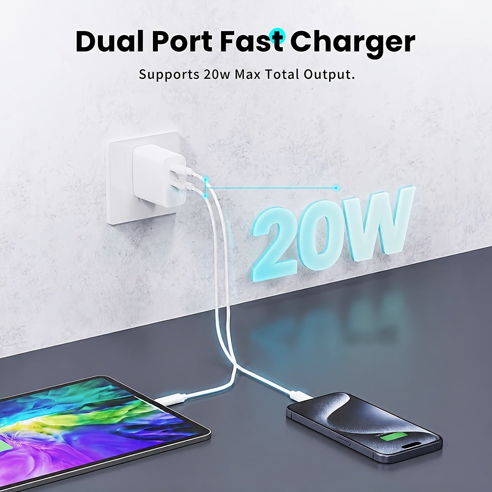 20w usb c fast charger wall adapter   power