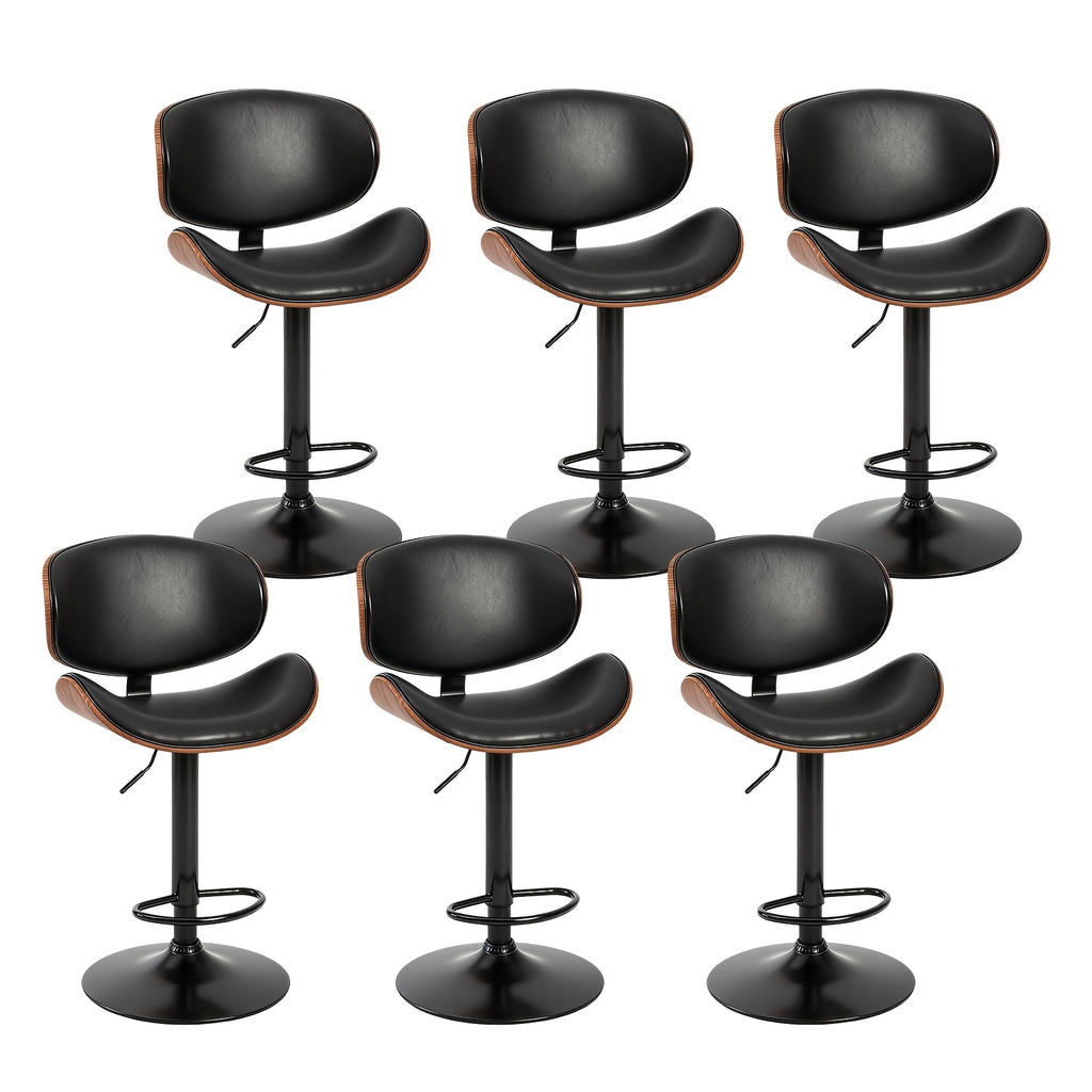 set 2 4 6 swivel bar stools footrest features