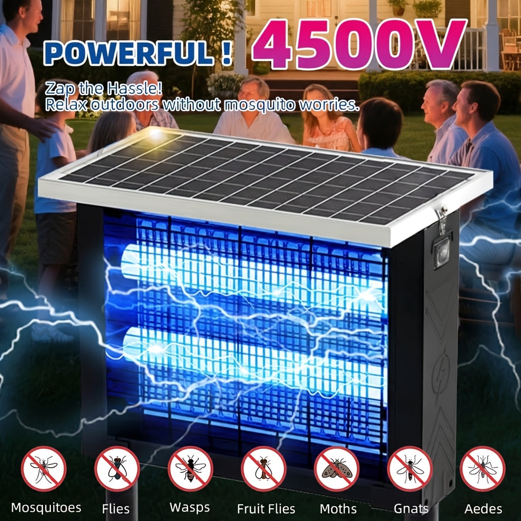 solar bug zapper outdoor bug zapper 4500v electric shock