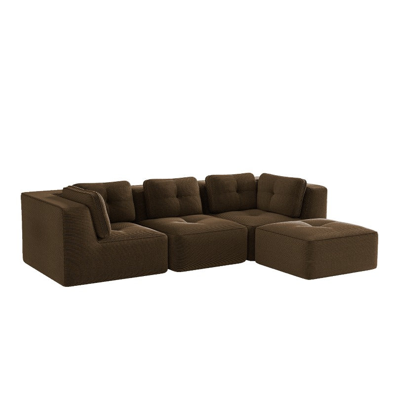modern modular sectional sofa living room corduroy fabric 3