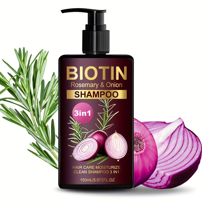 biotin rosemary onion shampoo 3in 1 shampoo   clean