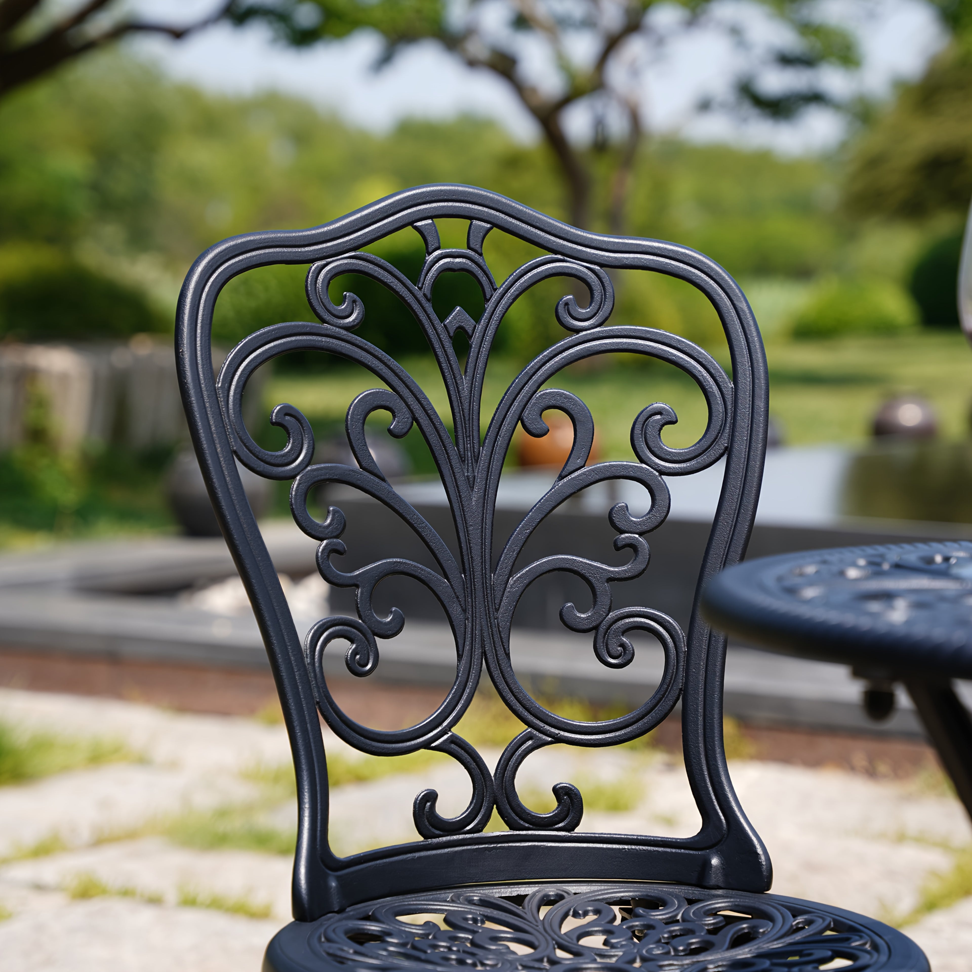 set 3pcs outdoor cast aluminum outdoor bistro