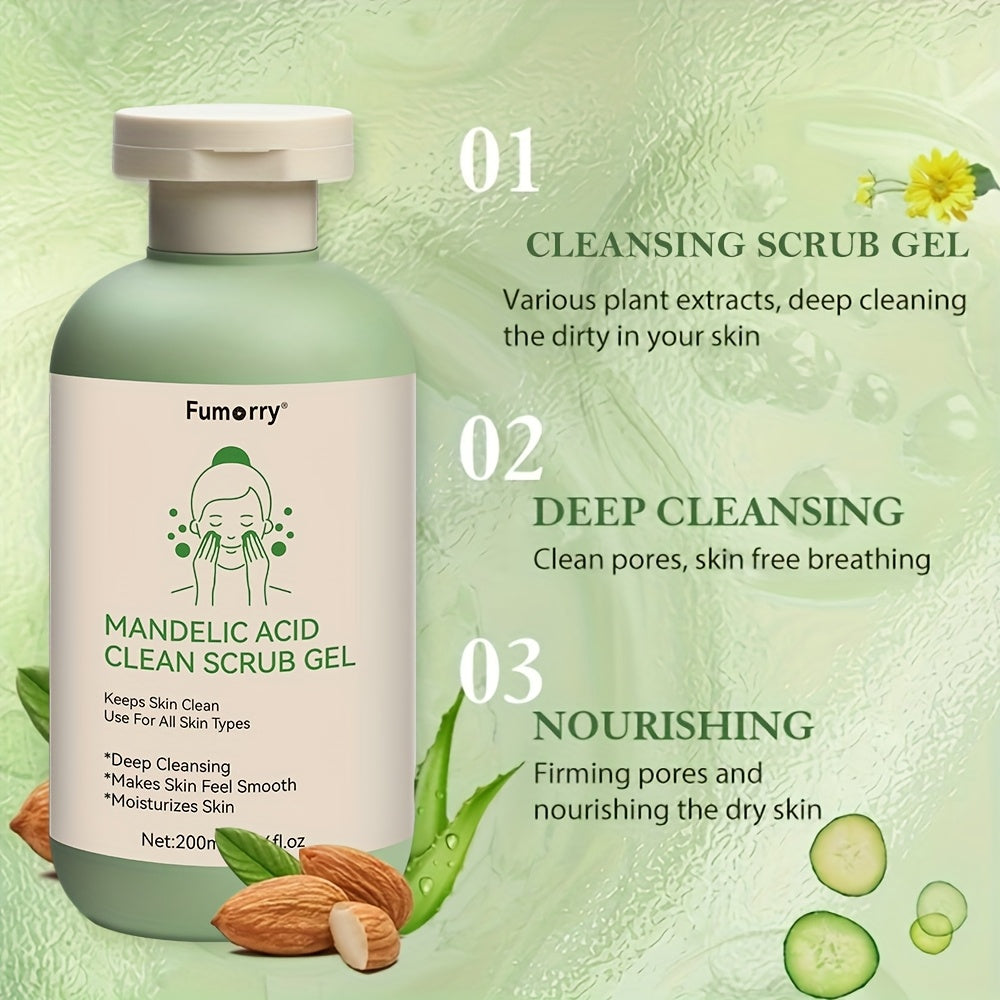 1 piece salicylic acid cleansing scrub gel aloe rose