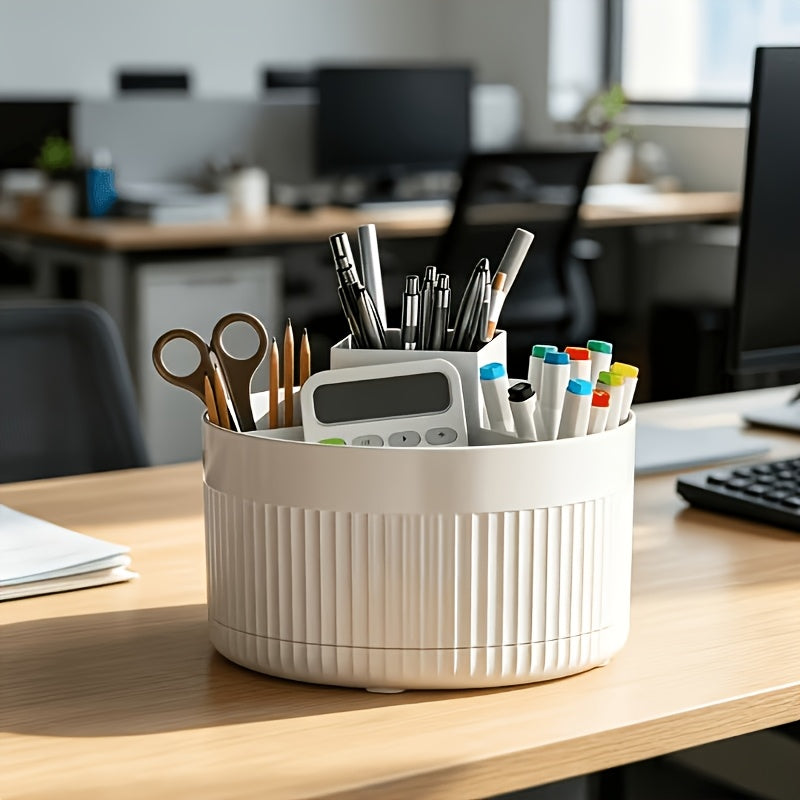 zxf 360 degree rotating pen holder desk drawer organizer