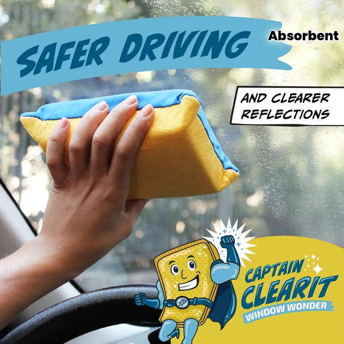 captain clear window   large super absorbent anti