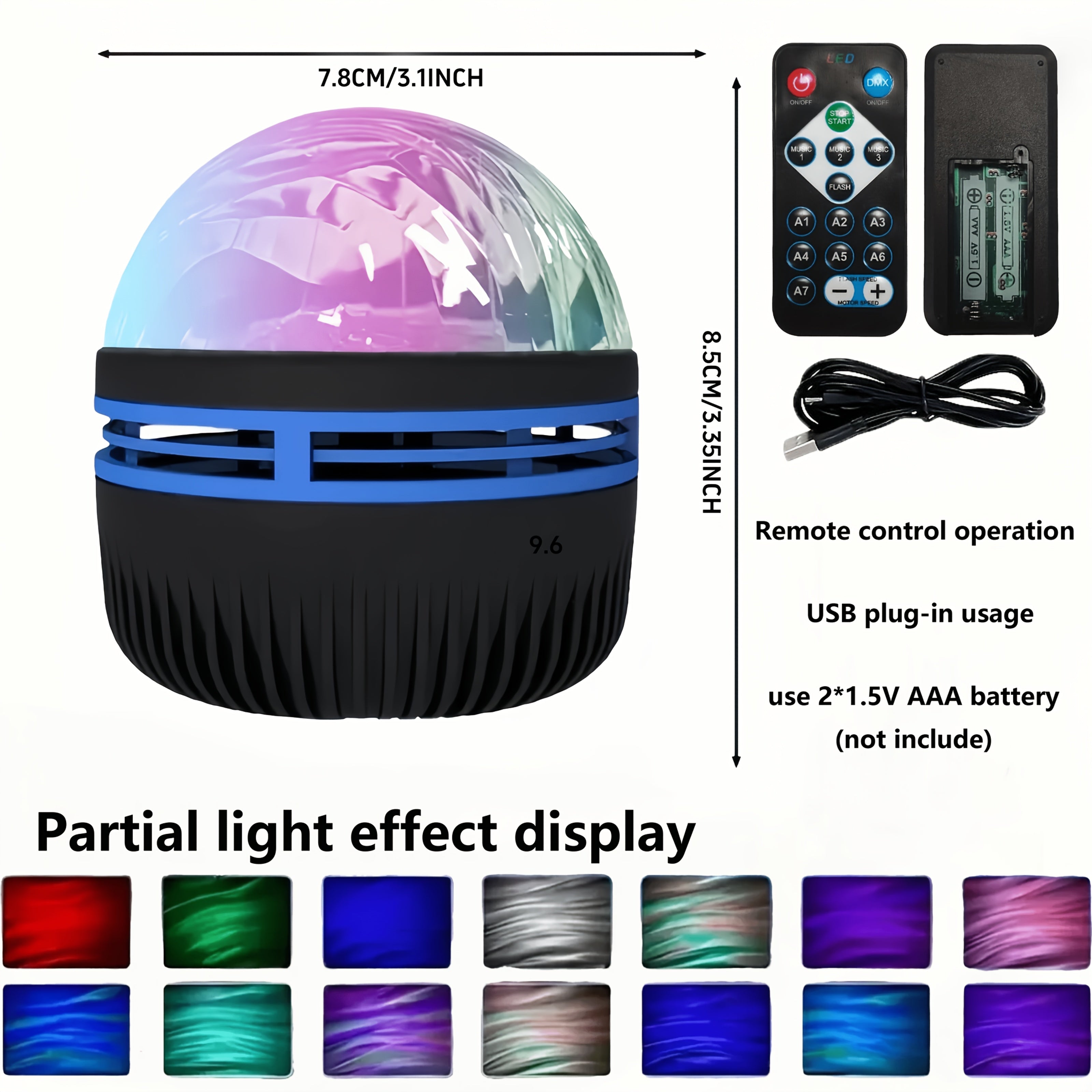 aurora projector remote rgb led northern lights projector