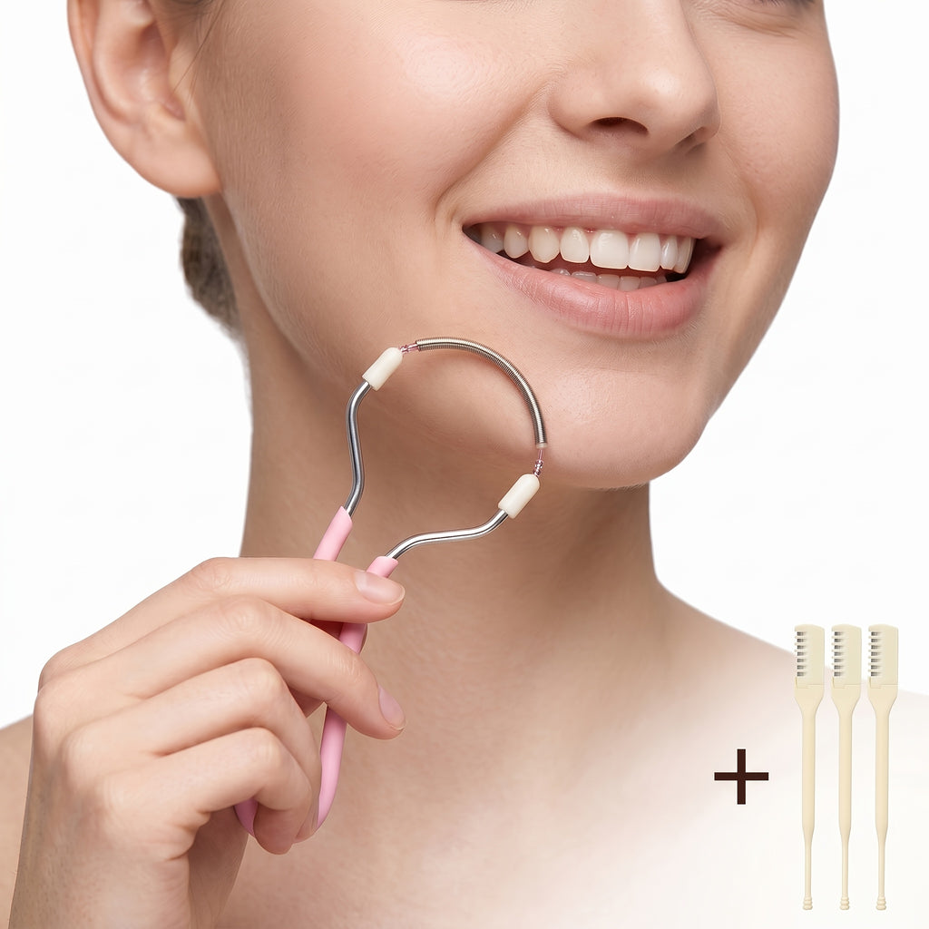 4pcs facial hair remover set spring hair removal tool womens