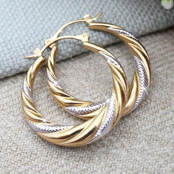 1 pair womens fashionable hoop earrings middle eastern style