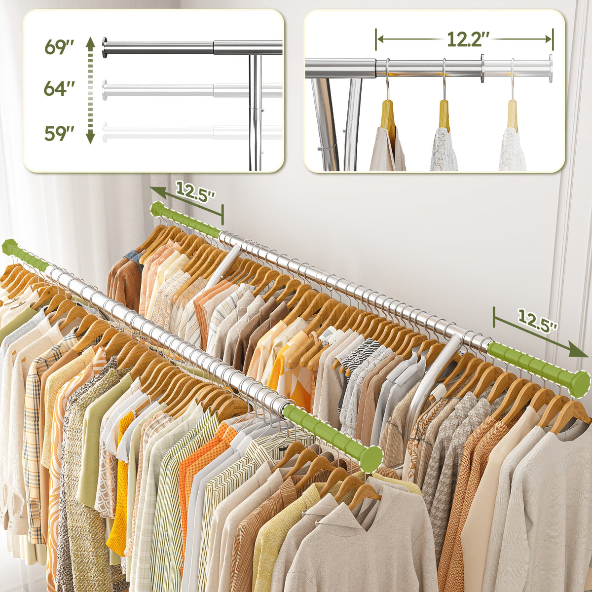 heavy duty quilt rack 630 lbs load capacity multi functional