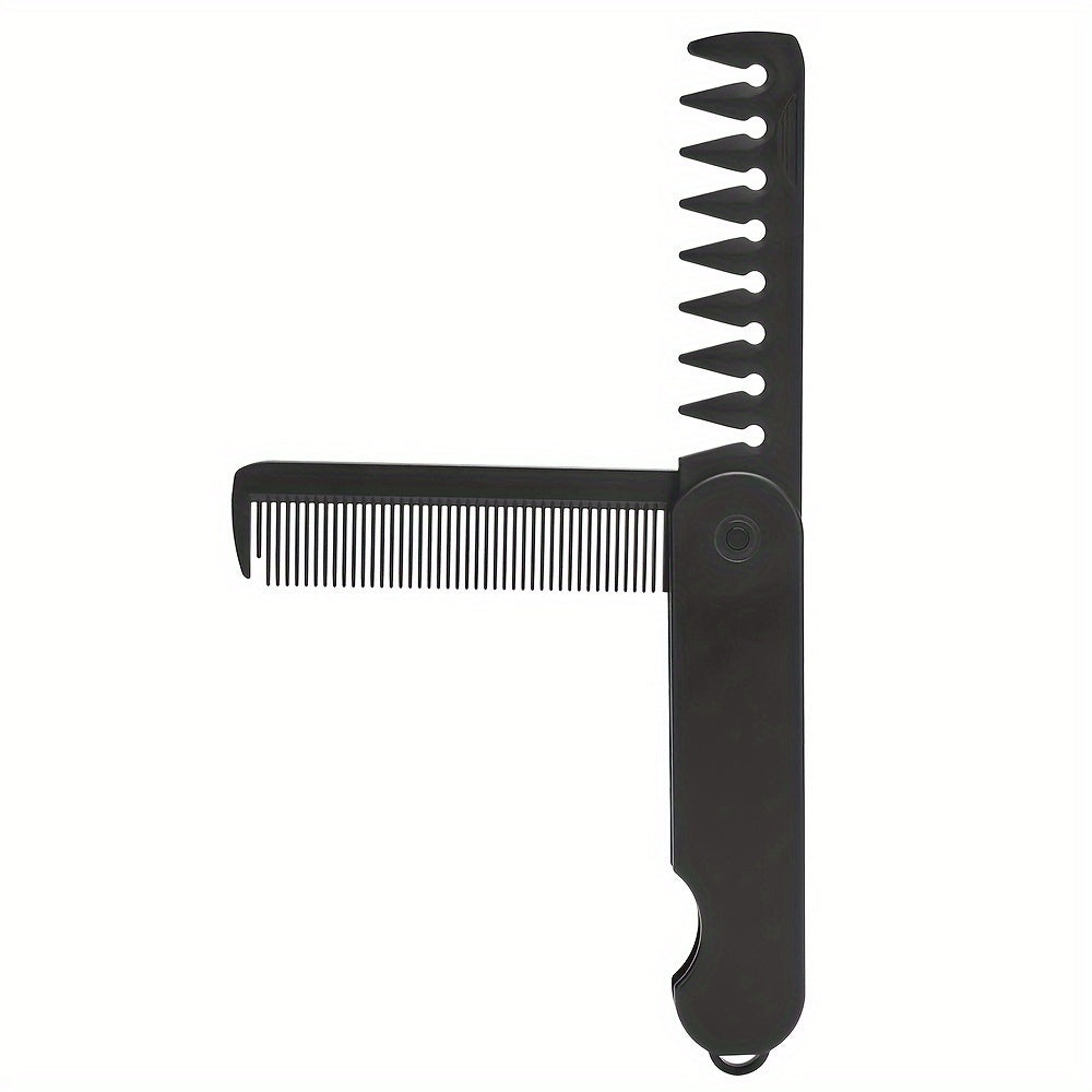 foldable unisex hair comb durable abs plastic handle plastic