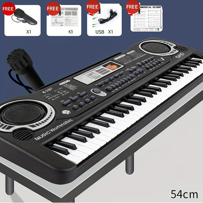 61 portable electronic keyboard 16 tones 10