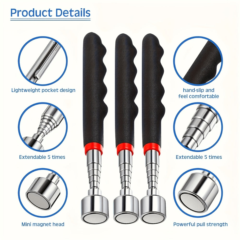 15 pound telescopic magnetic pickup tool multi strength