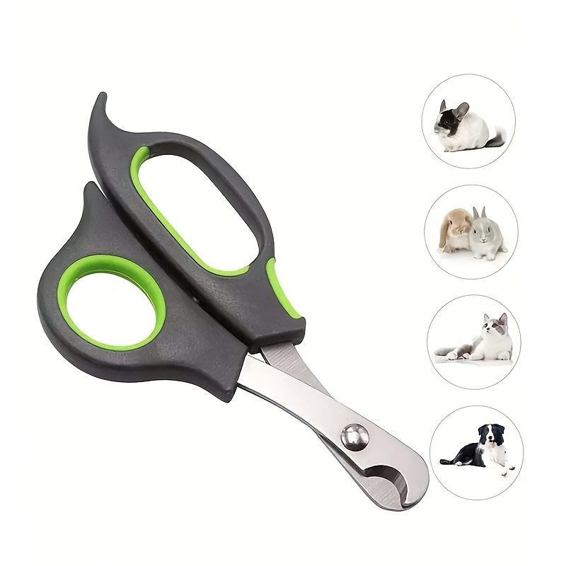 1 black green stainless steel pet nail clipper