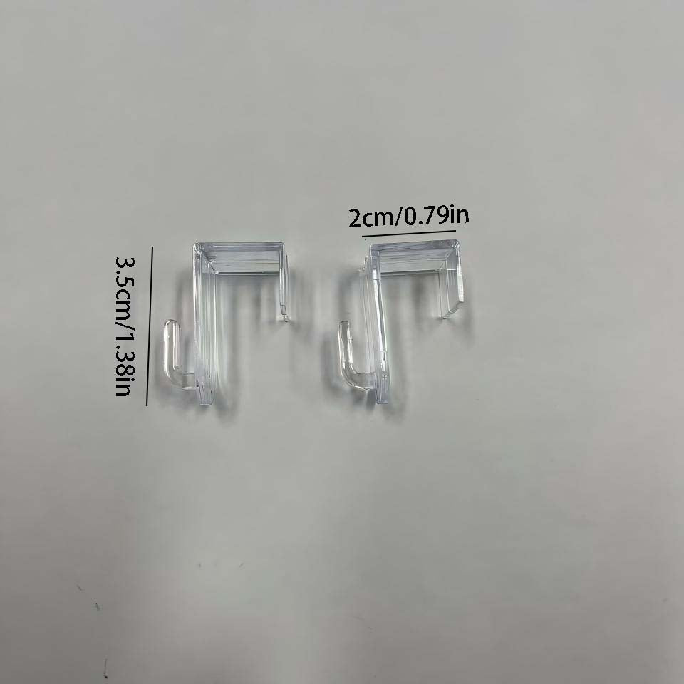 10pcs set transparent curtain hook acrylic flower wreath