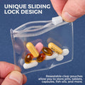 27 14 7 5pcs reusable zipper pill bag set self seal