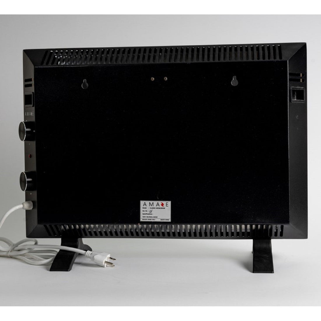 AmazeHeater LLC 900 Watt 3071 BTU Electric High Efficiency Wall Mounted Space Heater with Adjustable Thermostat