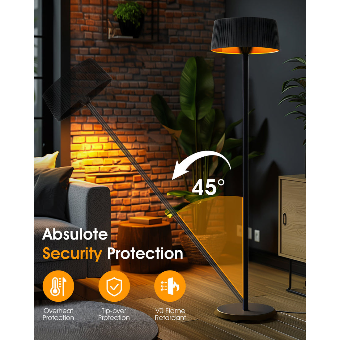 Electric Freestanding Patio Heater