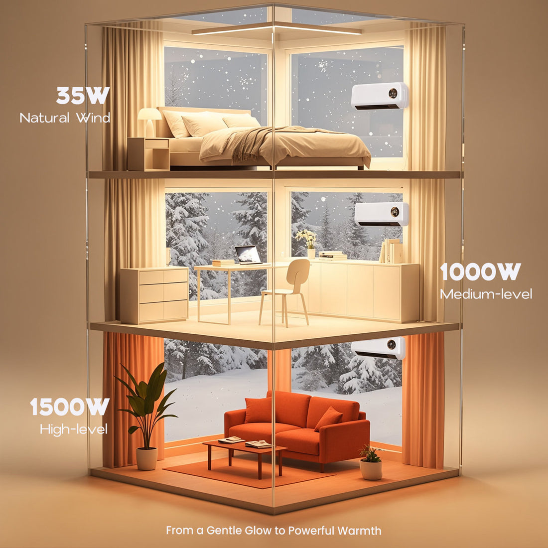 Electric Wall Heater, 1500w Infrared Wall Mount Electric Heater, Fast Heating Ptc Space Heaters For Indoor Use, 3 Heating Modes, Timer, Remote Control, Easy-mount For Bedroom, Office, Home