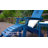 Folding Adirondack Chair, Wood Texture, Cup Holder, All-Weather HDPE for Poolside/Lawn, Coffee