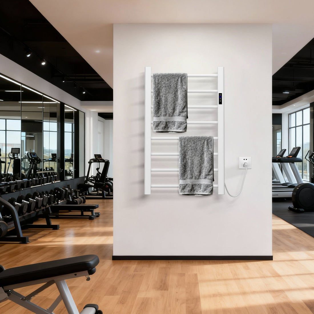 Freestanding Electric Heated Towel Warmer Rack AFD-850T-W