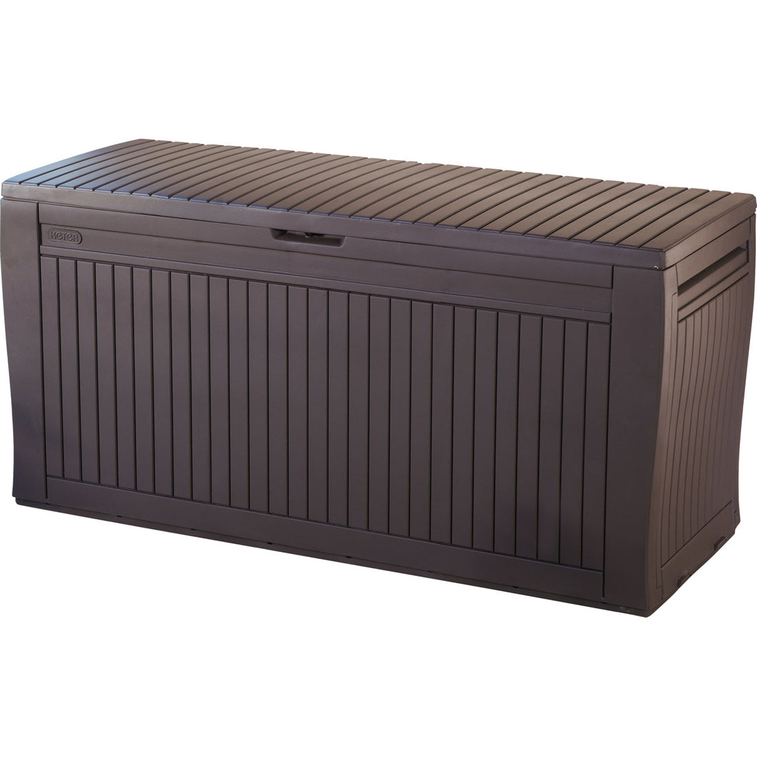 Keter Comfy 71 Gallon Durable Resin Outdoor Storage and Organization Deck Box Ideal For Garden Patio Furniture and Supplies (Choose Color)
