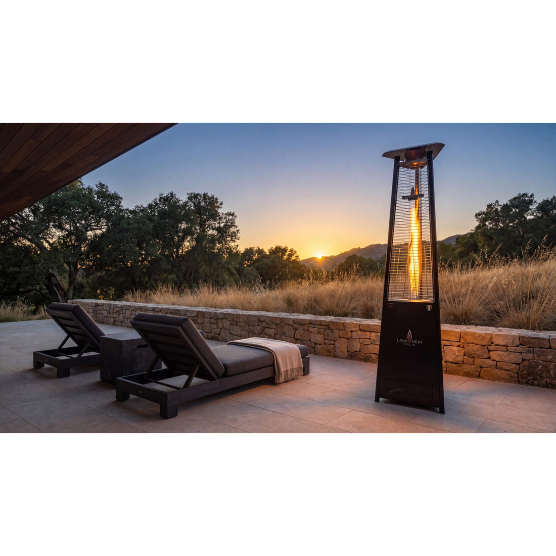 Lava Heat Italia Lava Lite Patio Heater - RAL 7016 Anthracite, Liquid Propane