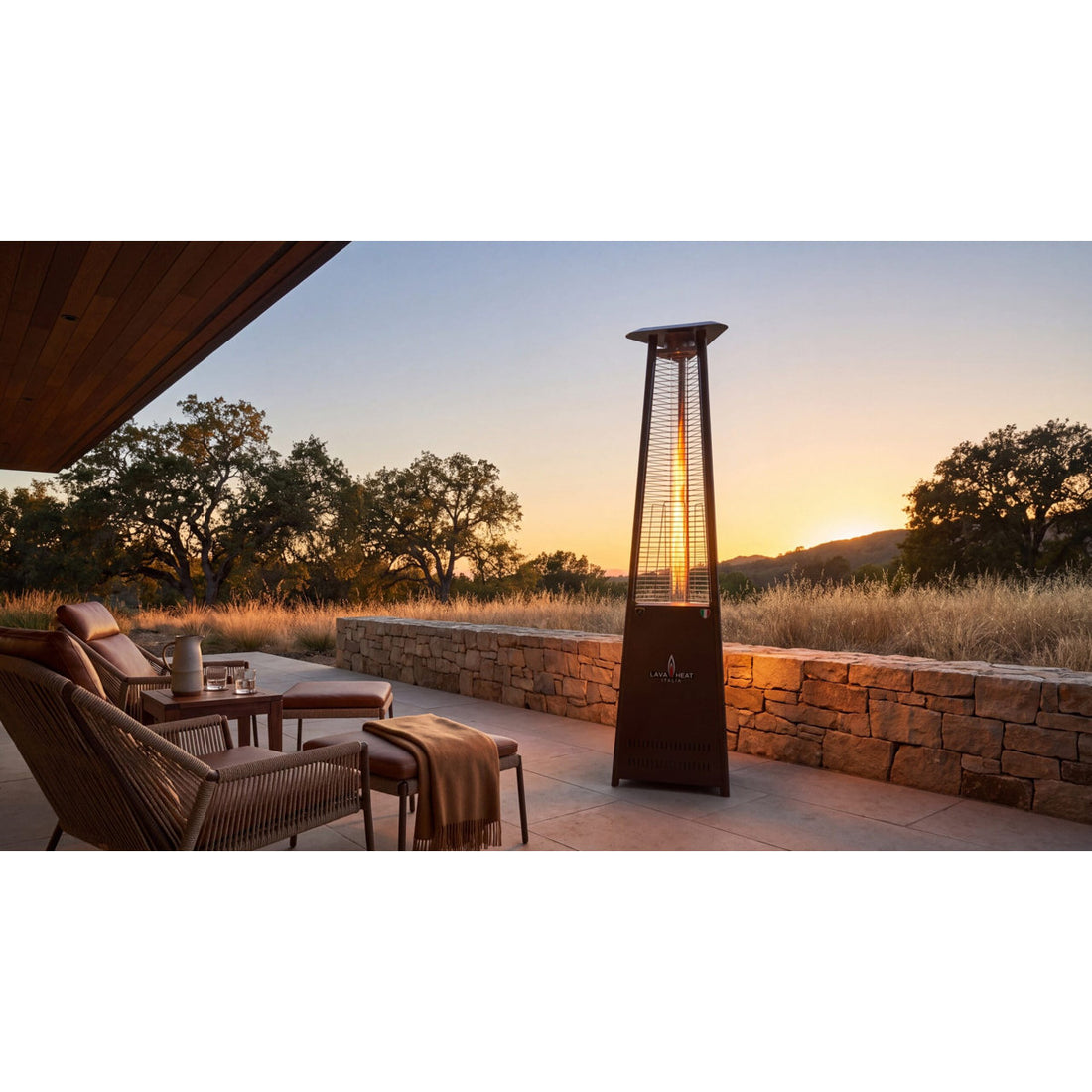 Lava Heat Italia Lava Lite Patio Heater - RAL 7016 Anthracite, Liquid Propane