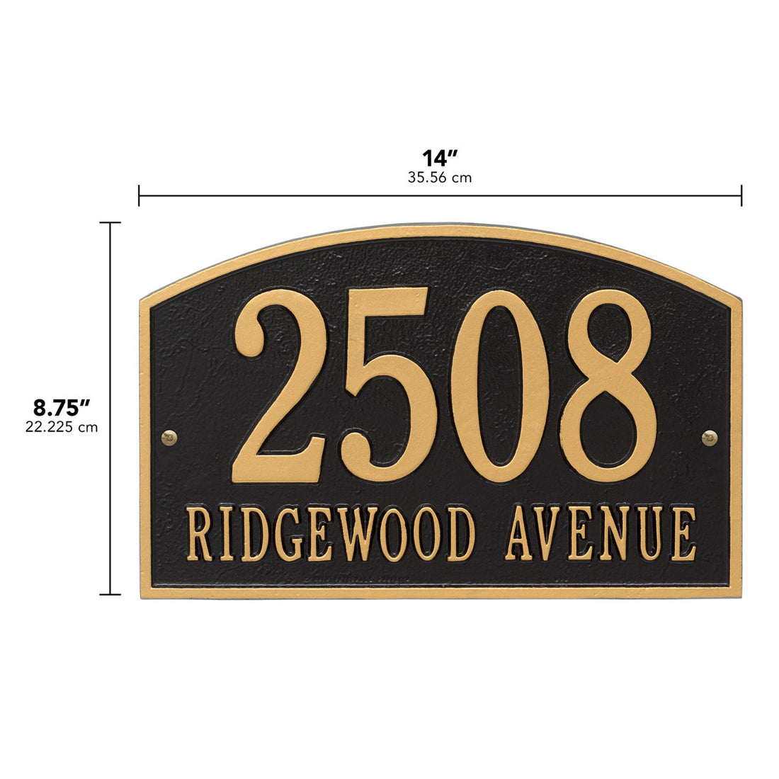 Legacy 2-Line Wall Address Plaque