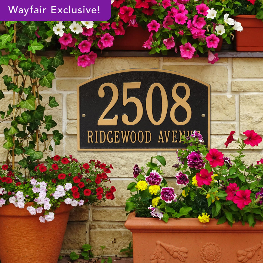 Legacy 2-Line Wall Address Plaque