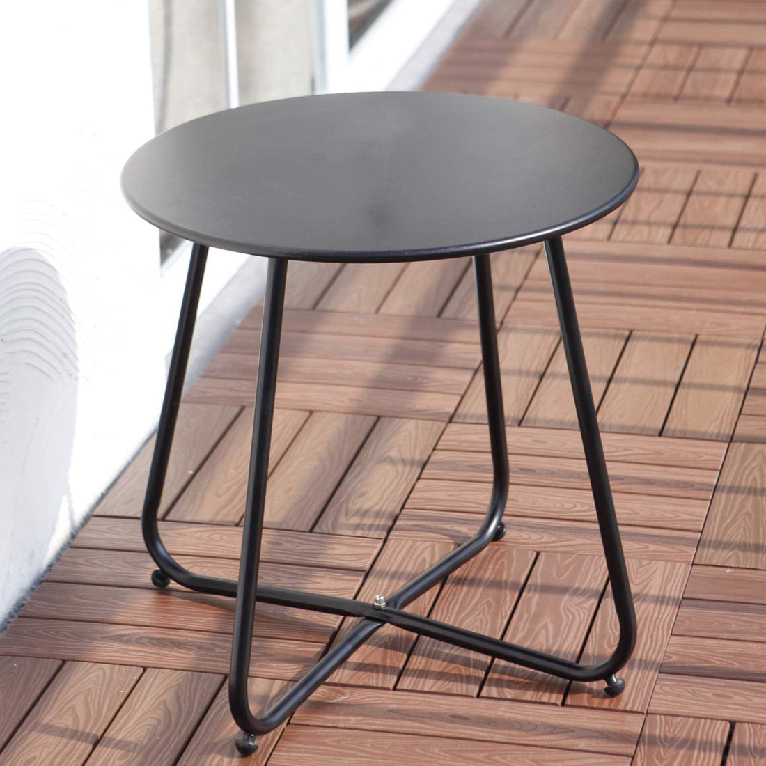 Mickelsen Steel Patio Side Table