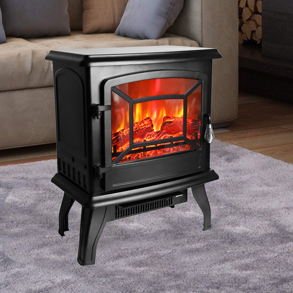 Parkside Winston Porter 16.5  W Black Electric Stove with BTU 4776.8