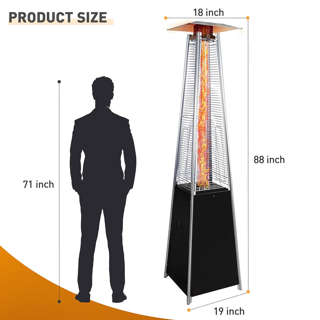 Patio Heater 48 Outdoor Fireplaces