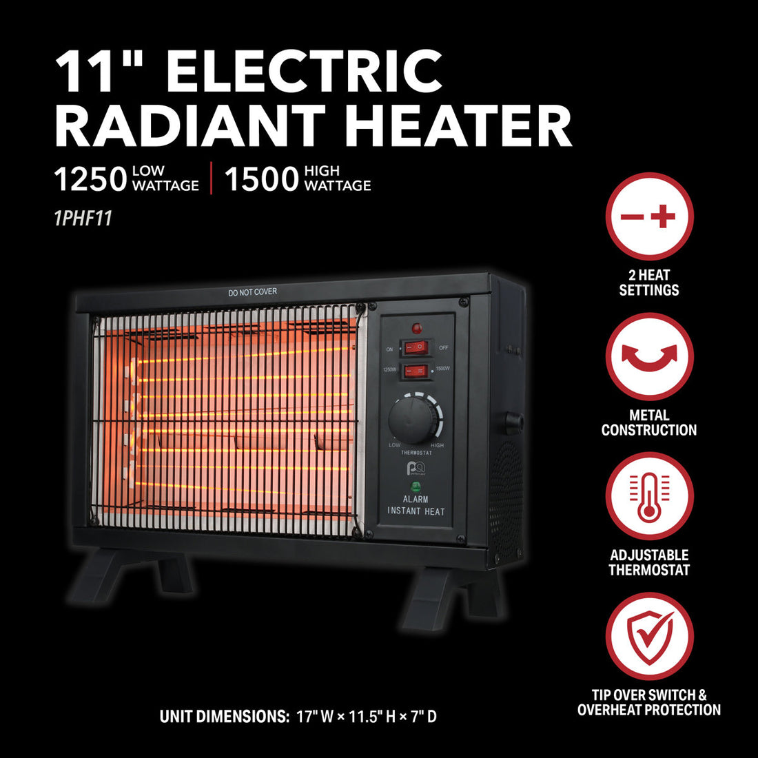 Perfect Aire Electric Infrared Heater