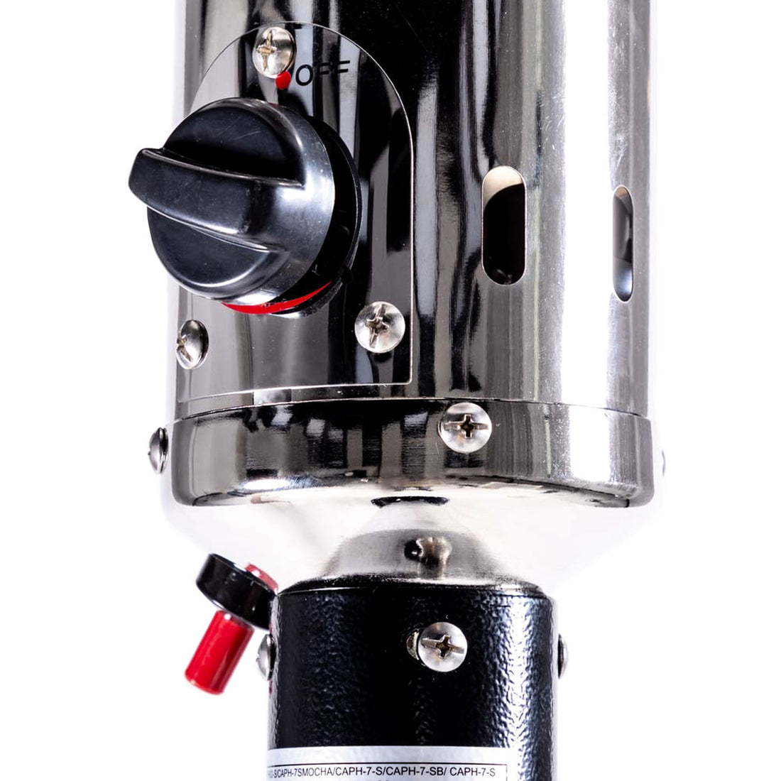 Portable Outdoor Patio Propane Heater 47,000 , 88 Inch Standing Gas With Wheels, Stainless Steel Burner, For Restaurant - Black Outside Party, Garden