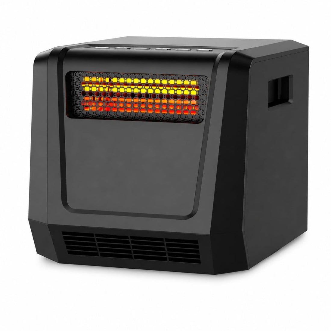 Portable Space Heater with Fast Heating, Simple Top Controls, Overheat Protection ¨C Lightweight Compact Fan for Bedroom, Office, Home Indoor Use