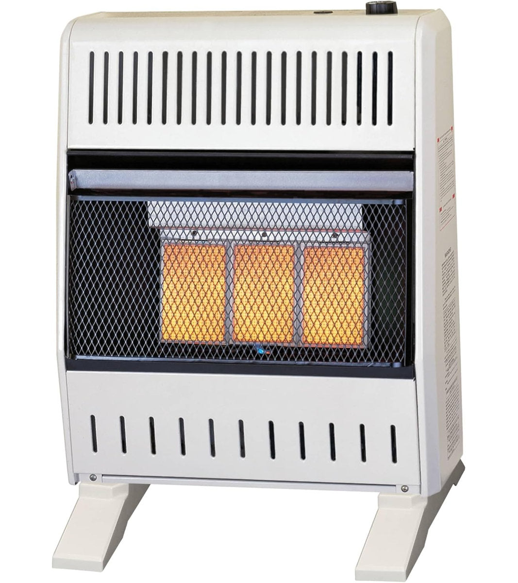 ProCom Heating Natural Gas V/F Infrared Plaque Heater-18,000BTU, Manual Control-Model#MN180HPA-B