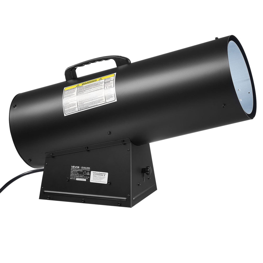 Propane Heater, 125000BTU Forced Air Propane Heater With Stepless Temp Settings And Security Protection, Portable Garage/Shop Barrel Heater For Garages, Job Sites,Indoor/Outdoor