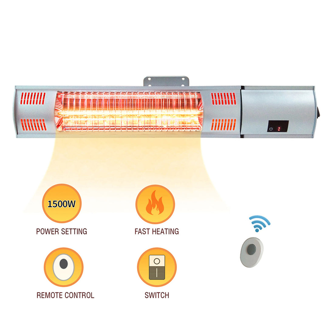Stainless Steel Ceiling-Mounted Household Electric Heater