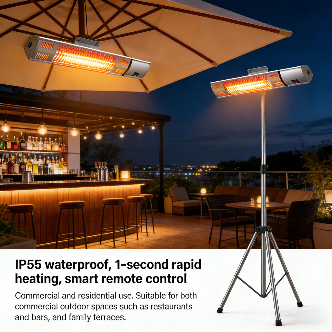 Stainless Steel Ceiling-Mounted Household Electric Heater