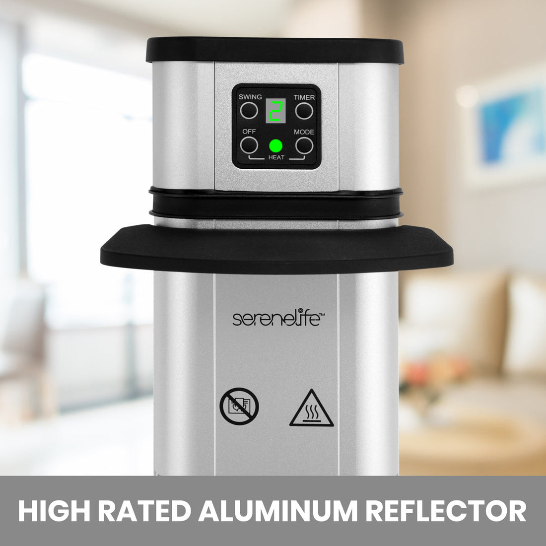 Stainless Steel Electric Standing Patio Heater