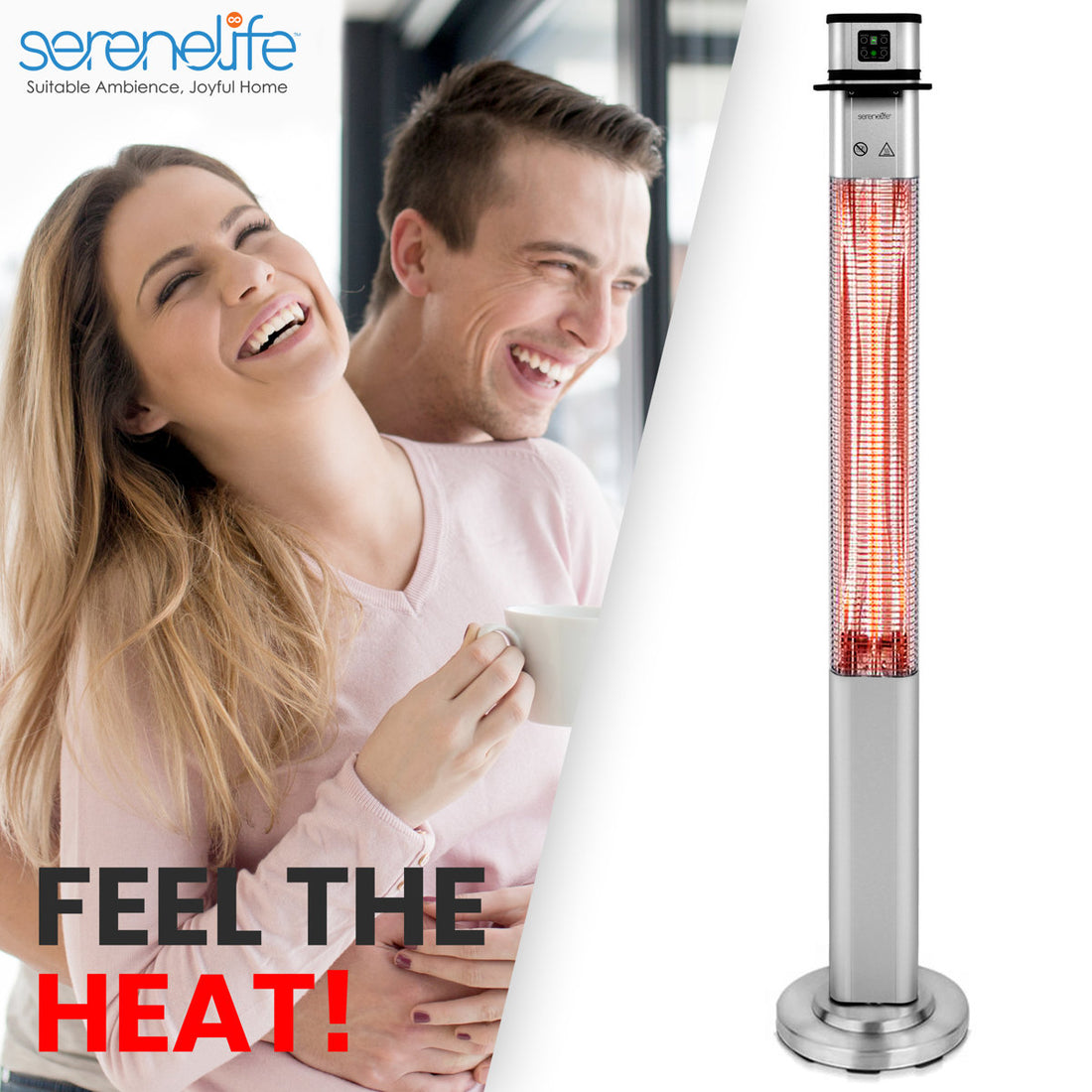 Stainless Steel Electric Standing Patio Heater